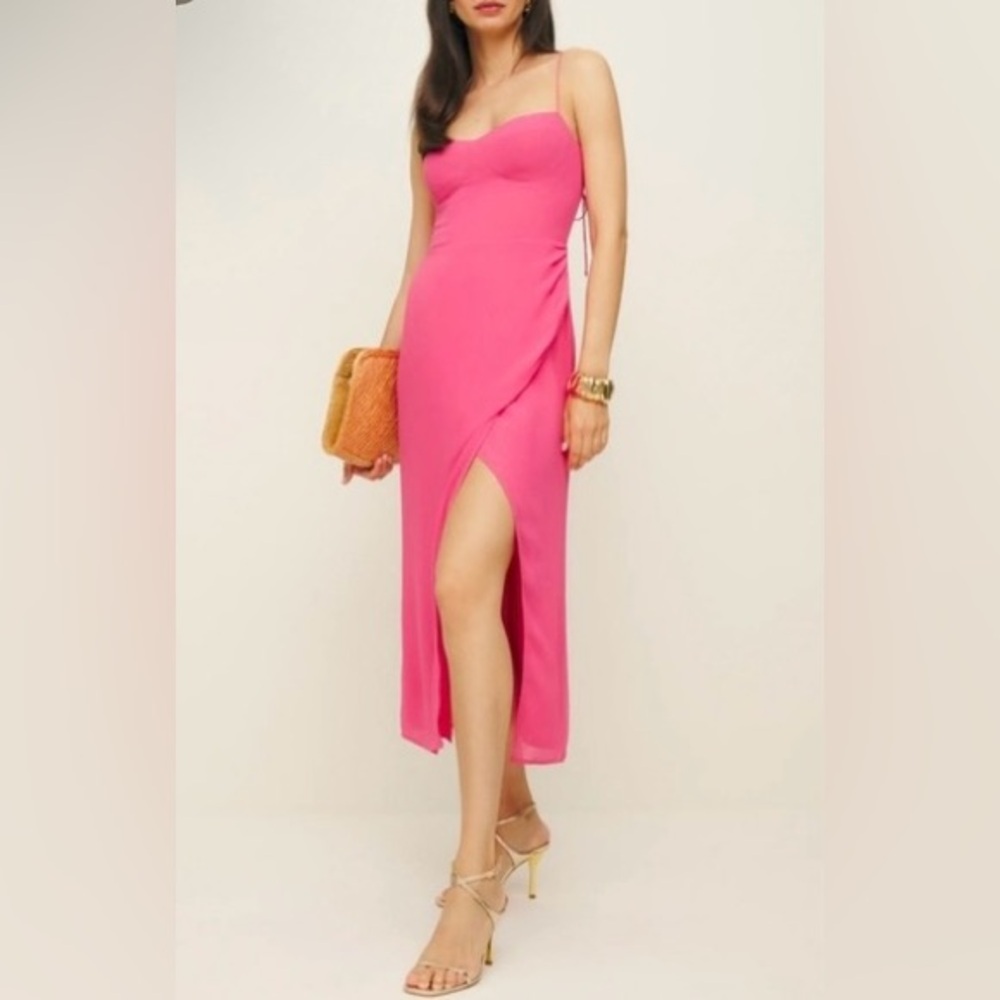 Reformation NWT Kourtney Dress in Flambé | Size 2 | Orig Price $298